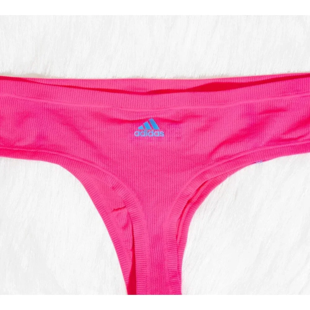 Adidas Women's Seamless Thong Underwear Pink M New - Picture 5 of 9